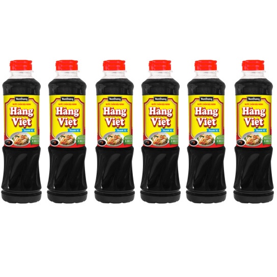 Lốc 6 Chai nước tương Nam Dương Hàng Việt 500ml Thanh vị