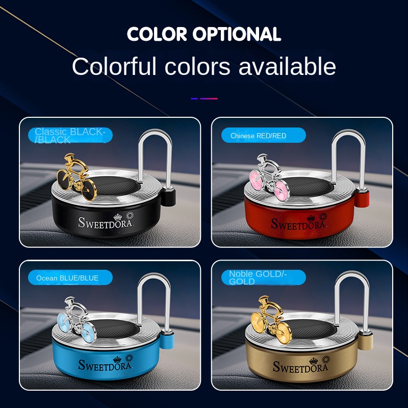 Máy Khuếch Tán Tinh Dầu Xoay Năng Lượng Mặt Trời Trang Trí Nội Thất Xe Hơi