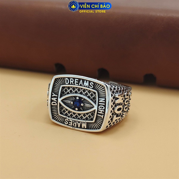 Nhẫn Dreams Đá Zircon chất liệu bạc Thái 925 thời trang phụ kiện trang sức nam Viễn Chí Bảo N100181