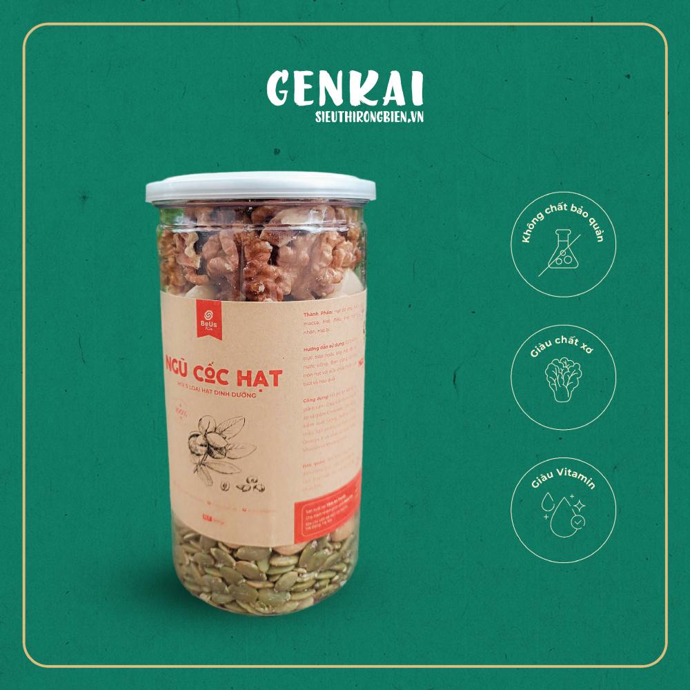 Ngũ cốc nguyên hạt mix 5 loại hạt giàu dinh dưỡng ăn liền siêu tiện lợi phù hợp ăn kiêng 500gr