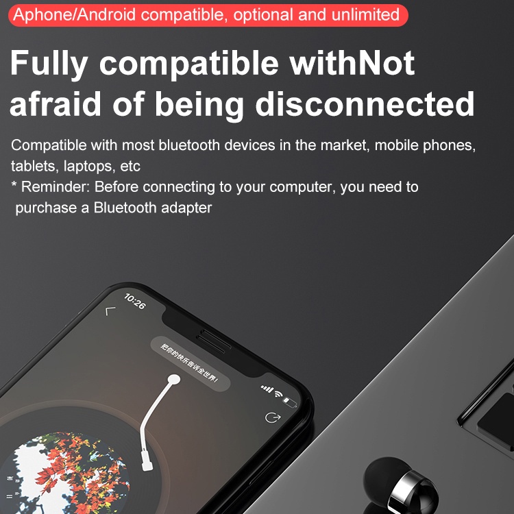 Tai Nghe Nhét Tai K55 Bluetooth Không Dây Có Kẹp Gắn Tai Kiểu Dáng Thể Thao