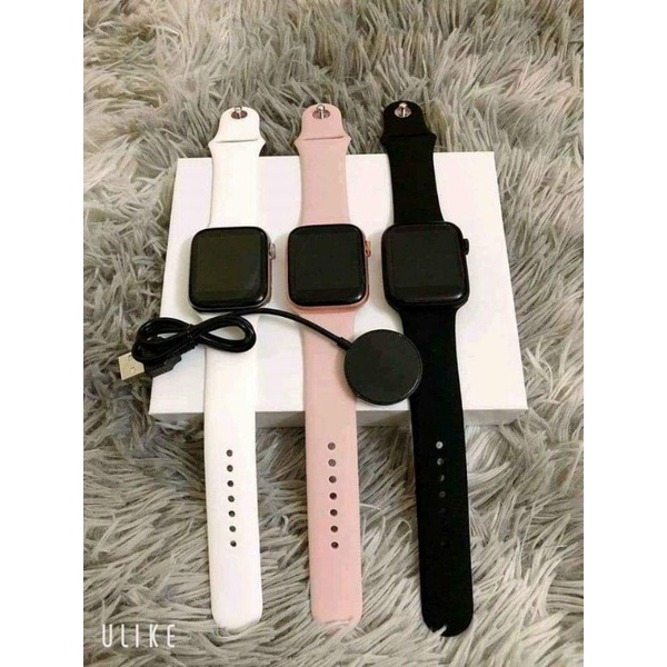 Đồng hồ smart watch T500 gồm 4 màu:đen, trắng, hồng, xanh rêu