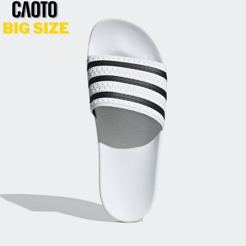 Dép Nam Quai Ngang Originals Adilette Đế Mềm Màu Trắng Big Size - Dép Quai Ngang Big Size Nam 45 46 47 48