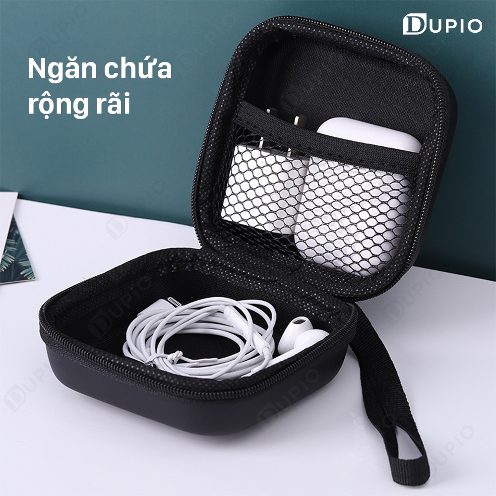 Hộp đựng cáp sạc tai nghe DUPIO HD01 chứa được usb chìa khóa đa năng tiện dụng