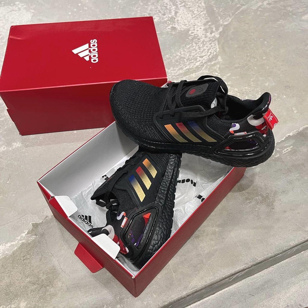 Giày Ultra Boost 20 Chính Hãng🔴FREESHIP🔴Adidas Ultraboost 20 Black Galaxy ISS - Giày Sneaker Thể Thao Adidas Auth EG1341