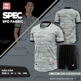  Quần Áo Thể Thao Bóng Đá Không Logo Riki Cao Cấp - Dòng Spec Mới 2023 Vải Chất Lượng Cao 
