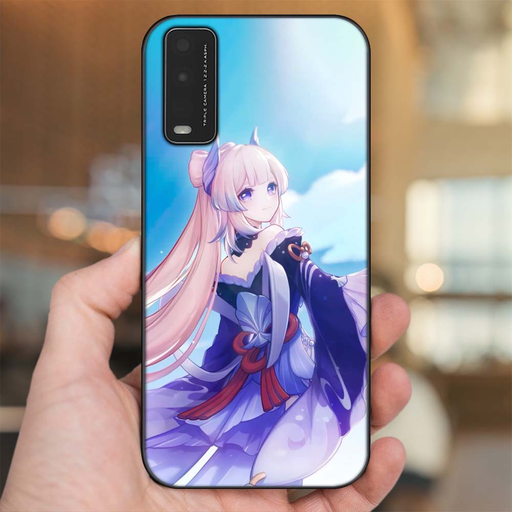 Ốp lưng Vivo Y20, Y20s, Y12s viền đen in hình Sangonomiya Kokomi Genshin Impact