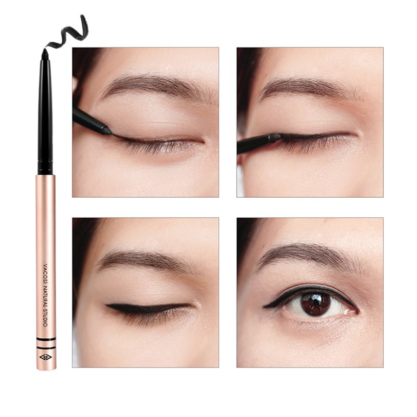 Chì Vặn Kẻ Mắt Dạng Gel Đen Huyền VACOSI - VACOSI STYLING TWIST LINER