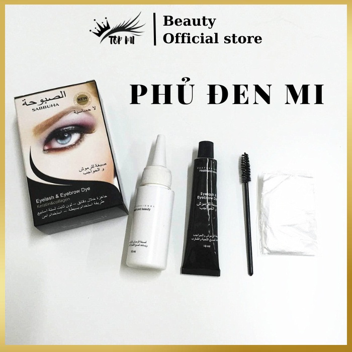 Phủ Đen Lông Mi Colagen, Nhuộm Phủ Đen Mi Mày Chính Hãng