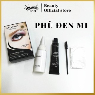 Phủ đen lông mi colagen, Nhuộm phủ đen mi mày chính hãng