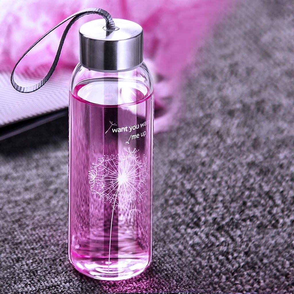 Bình Detox Thủy Tinh cao cấp chịu nhiệt, phá bột rau củ, đựng nước trái cây, nước uống trà sữa