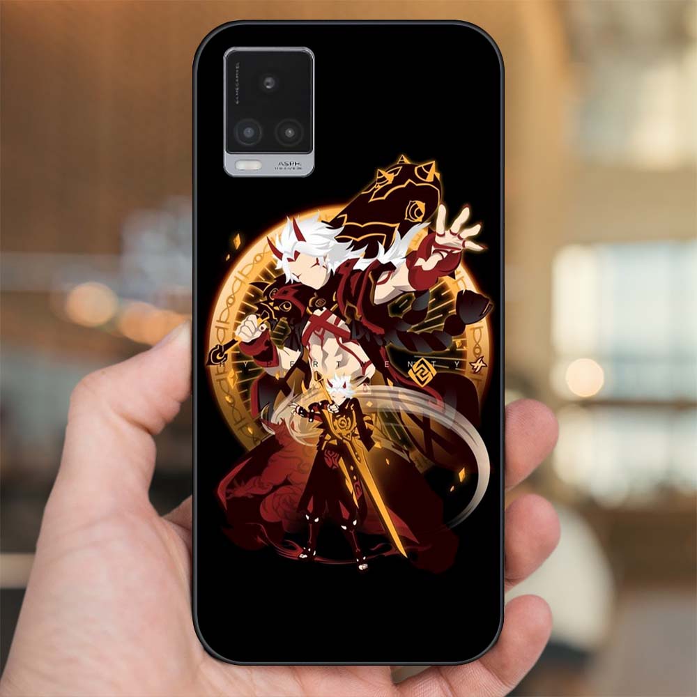 Ốp lưng Vivo V20 viền đen in hình Arataki Itto Genshin Impact