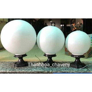 Đèn trụ cổng hình cầu đường kính phi 200