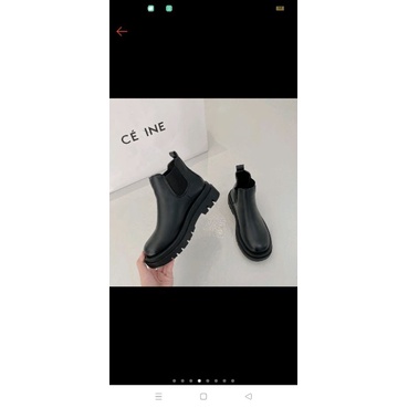 (tiemgiayboot)Giày boot nữ mona cổ vừa KQ95, Giày boot nữ cổ vừa màu đen size 35