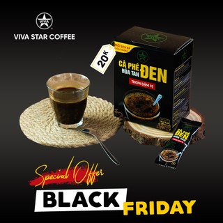 Cà phê đen hoà tan hộp 15 gói thương hiệu Viva - Cafe Thơm Đậm Vị - Viva Star Coffee