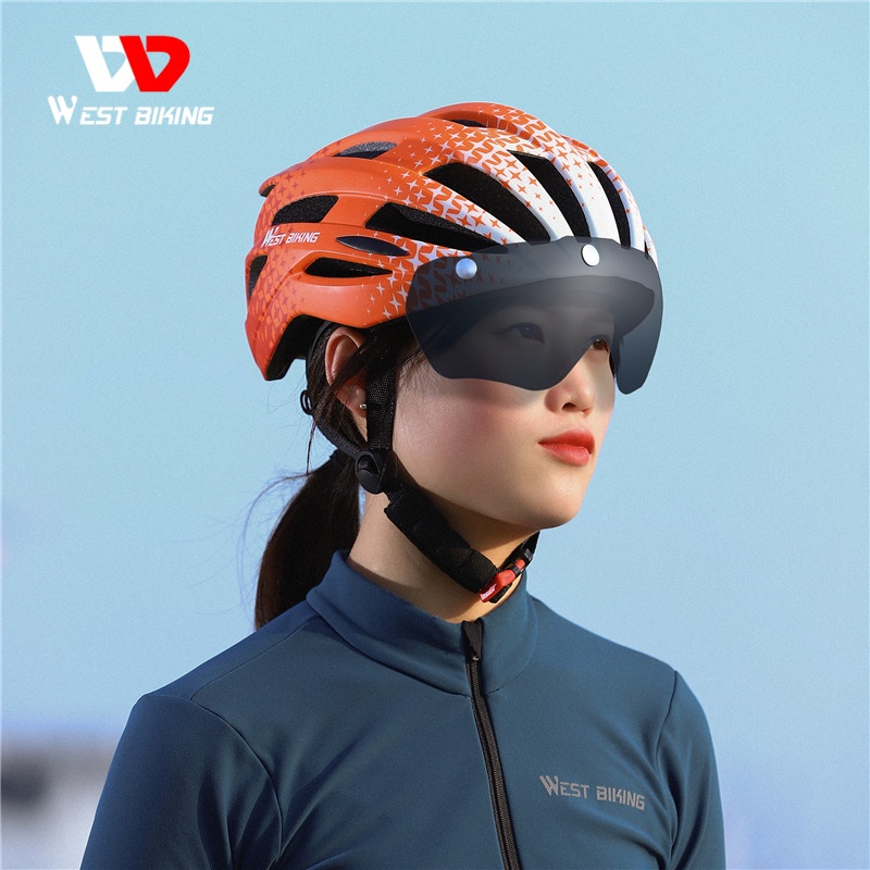 Mũ Bảo Hiểm Xe Đạp Kèm Kính Bảo Hộ EPS MTB Chuyên Dụng Cho Nam Nữ