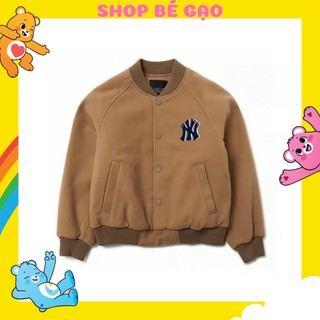 Áo khoác bomber bé trai, áo khoác MLB da lộn cho bé đi học đi chơi size 90-150