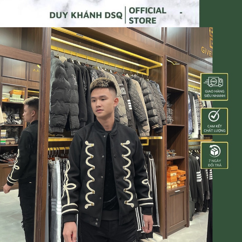 Áo Khoác Bomber Thu Đông Nam Nữ Đẹp, Áo Khoác Dạ Cao Cấp Hoạ Tiết Phong Cách Thời Trang KHÁNH QUÂN STORE