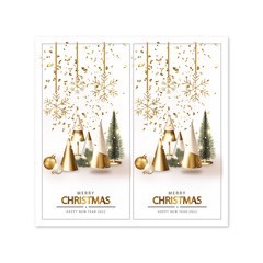 TD76_Tem dán chữ _ STICKER " NOEL_GIÁNG SINH " , SIZE 5X10cm, 50 TEM/XAP_STICKER NIÊM PHONG HỘP GIẤY