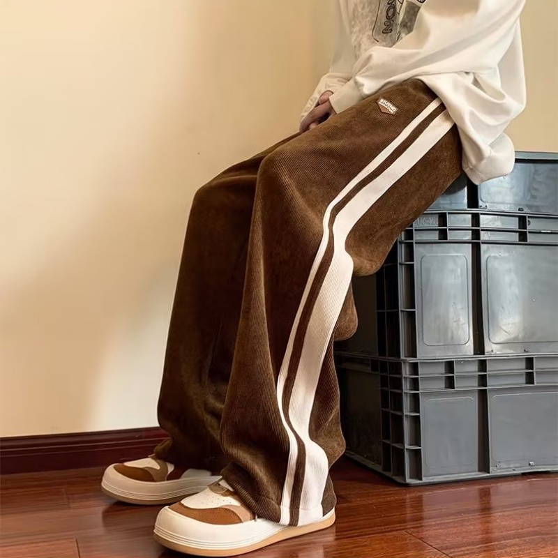 Quần Dài Ống Đứng Lưng Thun Co Giãn Thời Trang Hàn Quốc Cỡ Lớn M-2XL Cho Nam