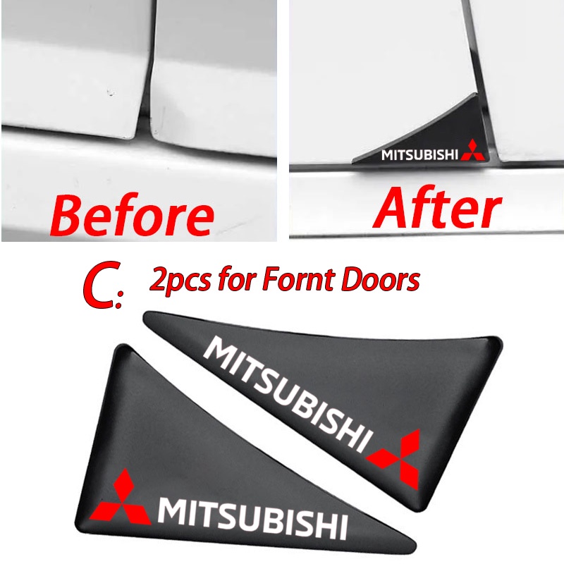 Miếng Dán Cao Su Silicon Dày Bảo Vệ Góc Cửa Xe Hơi Mitsubishi Attrage Mirage G4 Triton Xpander Cross Pajero Xpander Lancer ASX