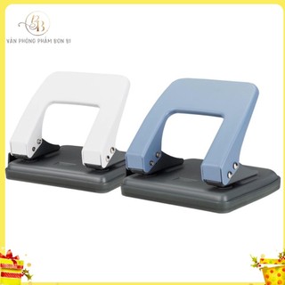 Máy đục lỗ vỏ kim loại 35 tờ Deli - E104, Dập 2 lỗ 6mm, khoảng cách 2 lỗ 80mm,
