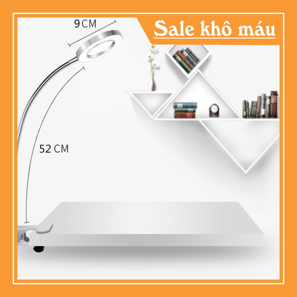 ĐÈN LED MINI(GỒM SẠC) KẸP BÀN LÀM NAIL,NỐI MI,PHUN XĂM 2 CHẾ ĐỘ SÁNG