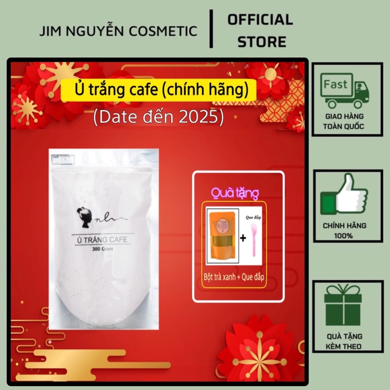 Ủ trắng cafe 100% thiên nhiên 300g