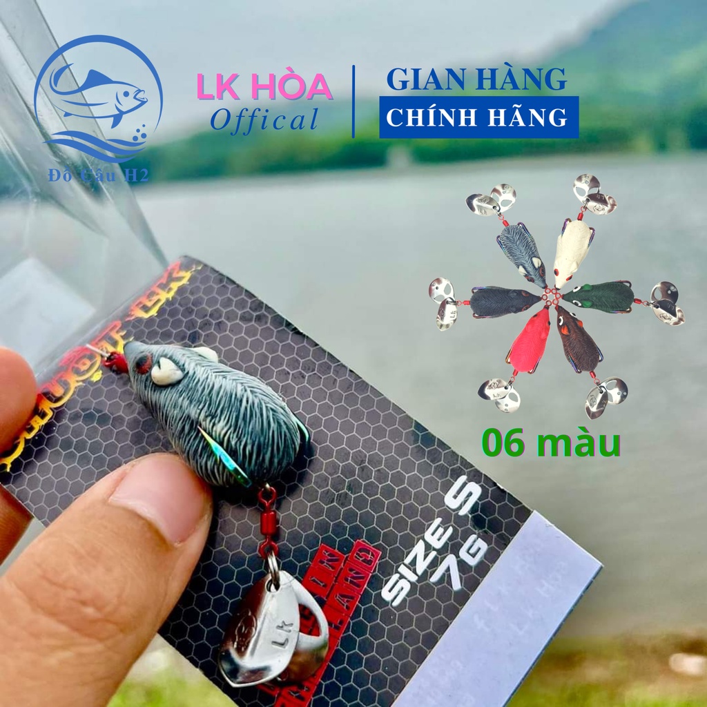 Mồi Câu Lure Chuột LK Size 7g Lưỡi Titan Độ Tỷ Lệ Bong Cá Cực Thấp