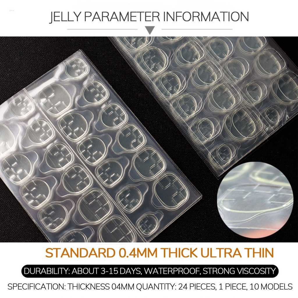 Miếng Dán Trang Trí Móng Tay Hai Mặt Siêu Dính Chống Thấm Nước