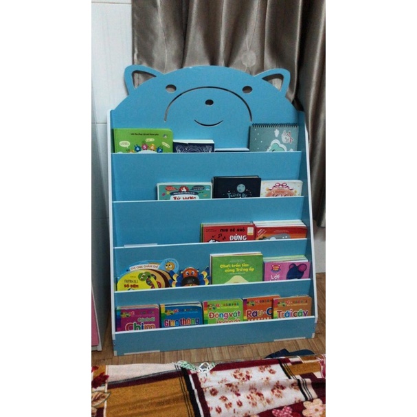 Kệ sách cho bé hình gấu có 5 tầng để sách đa năng