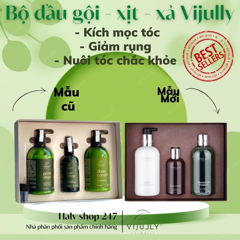 ()Chính hãng) BỘ GỘI XẢ TINH DẦU BƯỞI VYJULLY