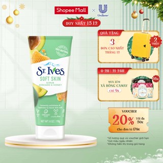 Sữa rửa mặt tẩy tết bào chết St.Ives bơ và mật ong 170g