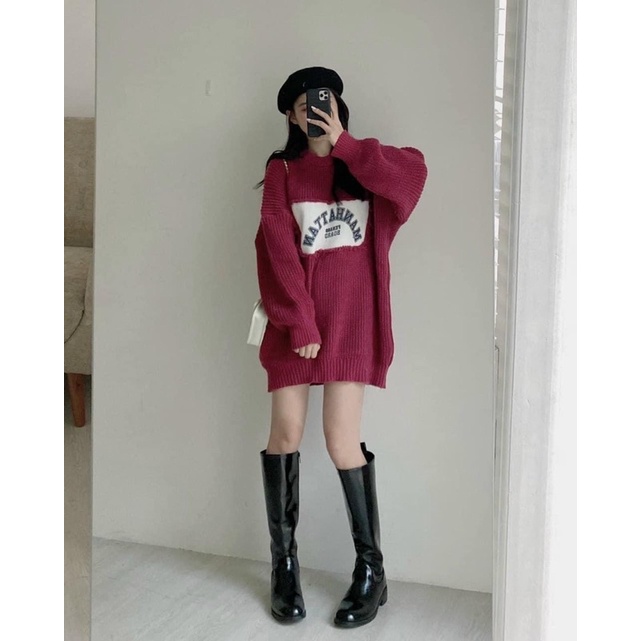 ÁO LEN CHỮ RÁCH MANHATTAN