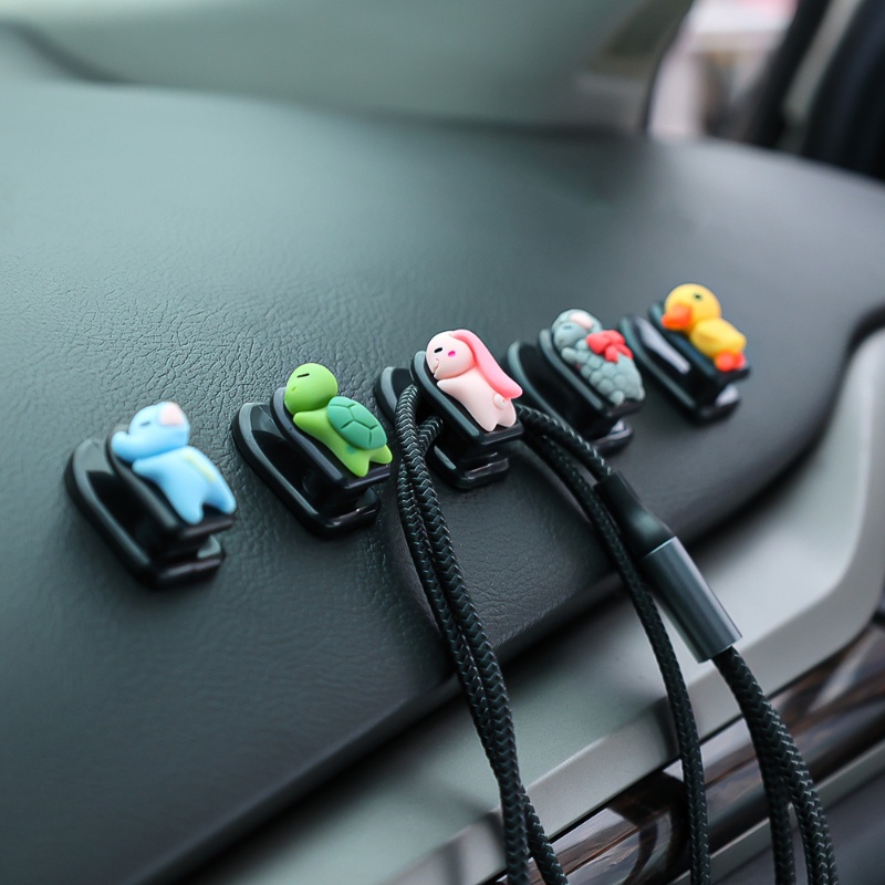 Móc Treo Túi Mua Sắm / Móc Treo Đồ Mini Tự Dính Hình Động Vật / Thỏ Mini Dễ Thương Trang Trí Nội Thất Xe Hơi