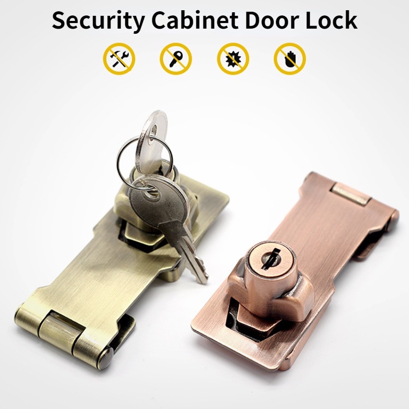 Ổ Khóa Ngăn Kéo Tủ Không Đục Lỗ Kèm Thẻ Tiện Dụng Cho Gia Đình