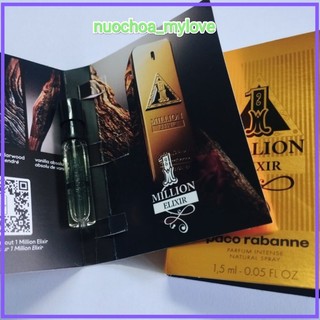 Vial nước hoa Nam Paco Rabanne 1 Million Elixir Parfum Intense
