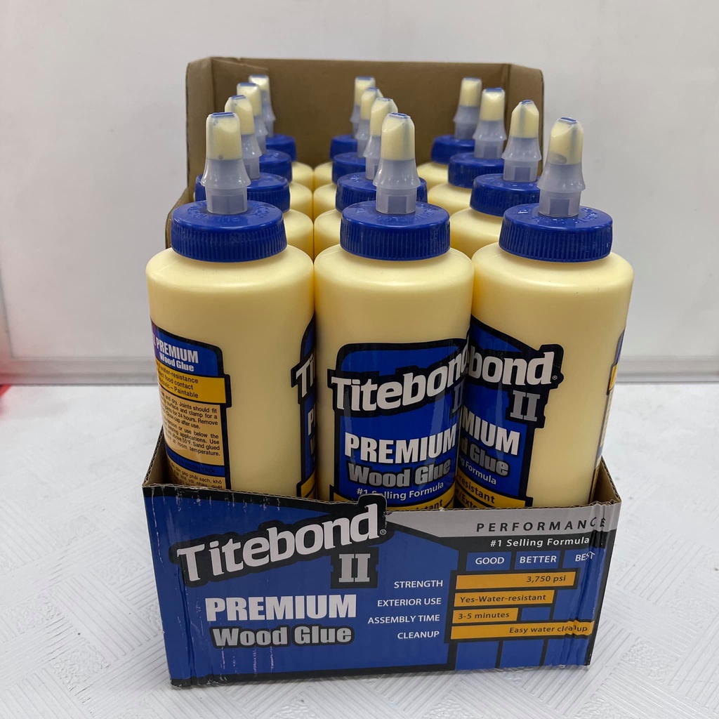 Keo Titebond ll gắn gỗ cao cấp, dán ghép gỗ. Keo tibon sữa