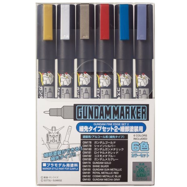 Dụng cụ lắp mô hình Bút sơn mô hình Gundam Marker - Set Marker
