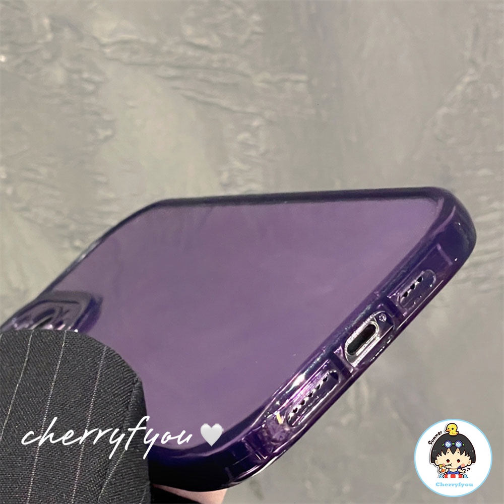 Ốp Điện Thoại TPU Mềm Trong Suốt Màu Trơn Chống Sốc Cho IPhone 14 13 12 11 Pro Max X XR 8 7 Plus