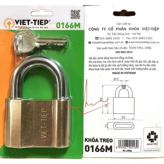 [chính hãng] Khoá đồng treo 6P2 Việt Tiệp 0166M - Bảo hành 2 năm