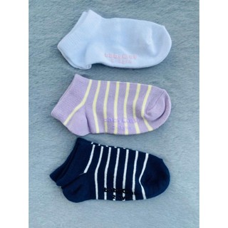 Tất cổ trung màu trắng bé gái, bé trai xuất dư baby Gap 2-3 tuổi, set 3