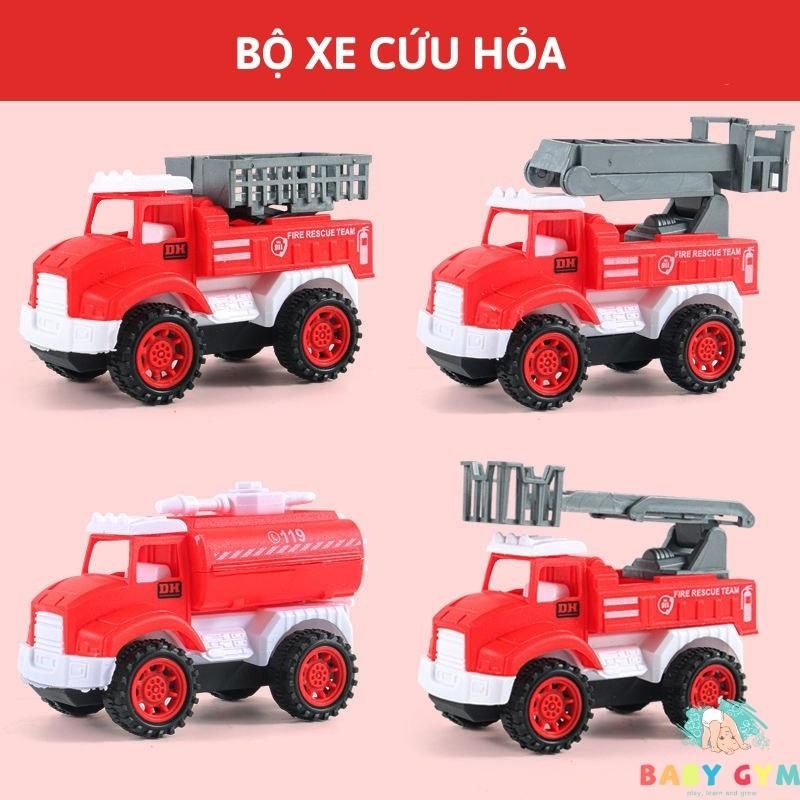 Bộ 4 xe cứu hỏa