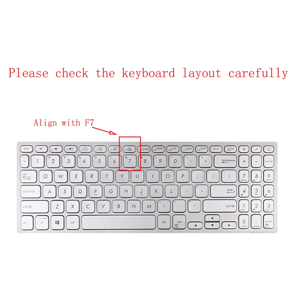 Miếng dán silicone bảo vệ bàn phím laptop Asus Vivobook 15.6 Inch D.F