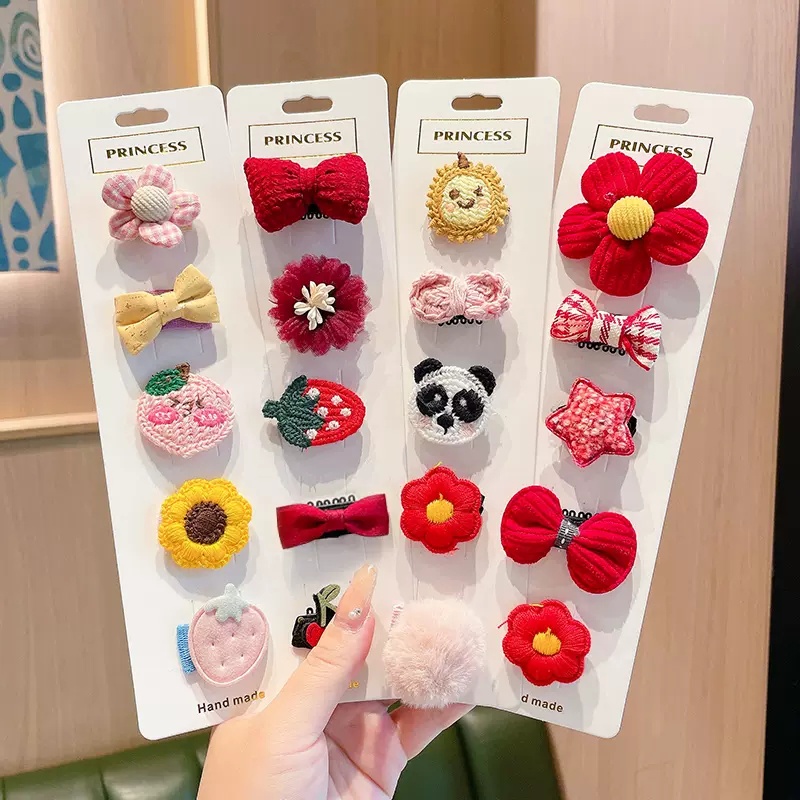 Set 5 Kẹp Tóc Dễ Thương Cho Bé Gái