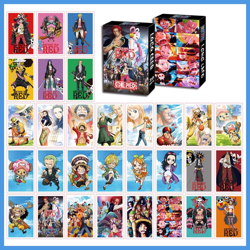 Hộp 30 Ảnh Lomo Card Phim Hoạt Hình ONE PIECE