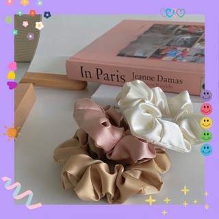 Scrunchies buộc/cột tóc lụa phi bóng 🍒