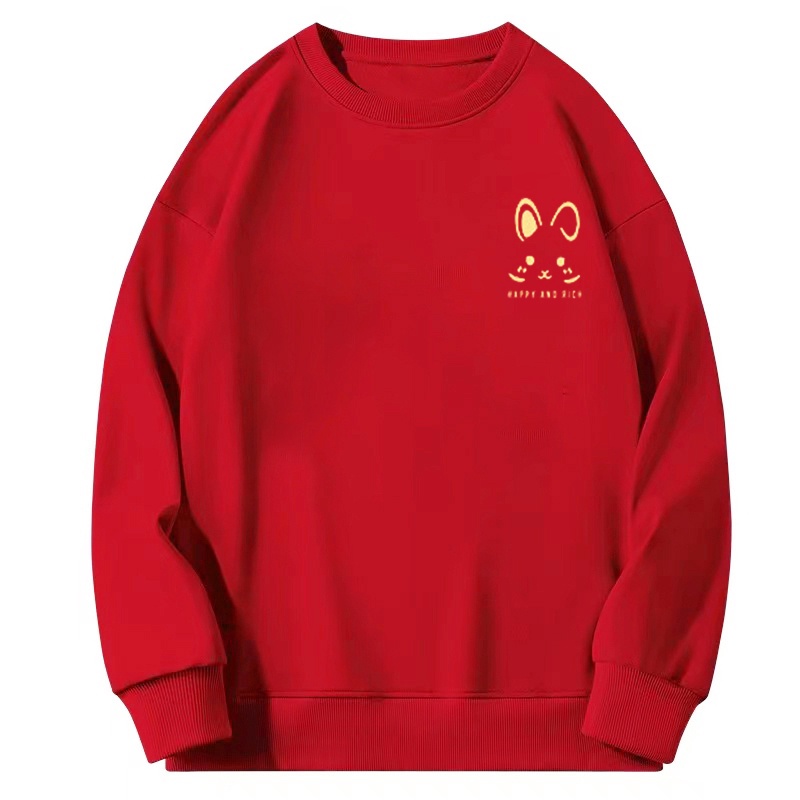 NRVP Áo Khoác Thể Thao Tay Dài Dáng Rộng In Hình Thỏ Năm Mới 2023 Phong Cách Trung Hoa Hàn Quốc Cho Nữ