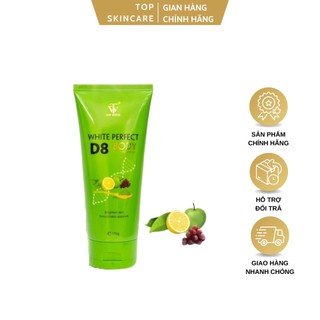Kem ủ trắng body d8 top white cải thiện làn da không đều màu, dưỡng ẩm, chống oxy hóa, giúp săn mịn