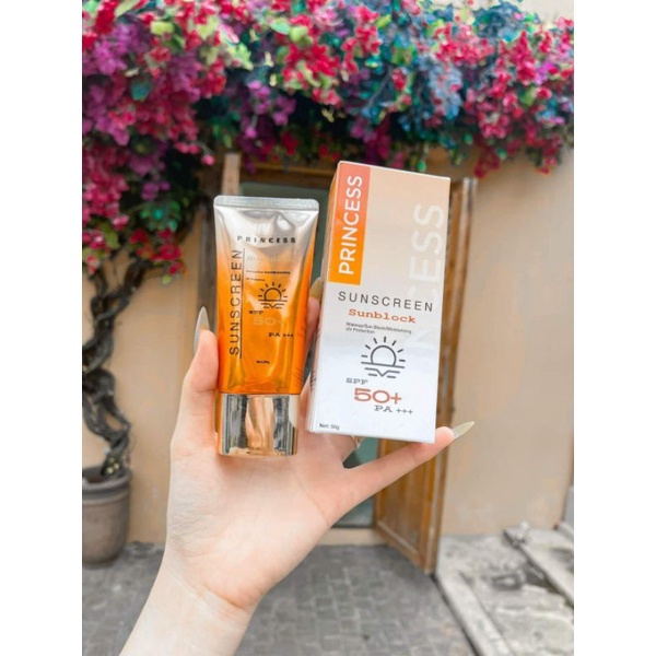 Kem chống nắng princess tặng son